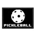 Pickleball - 8-Bit - White - Removable Patch - Pull Patch - Removable Patches For Authentic Flexfit and Snapback Hats