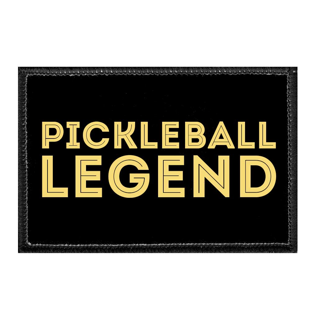 Pickleball Legend - Removable Patch - Pull Patch - Removable Patches For Authentic Flexfit and Snapback Hats