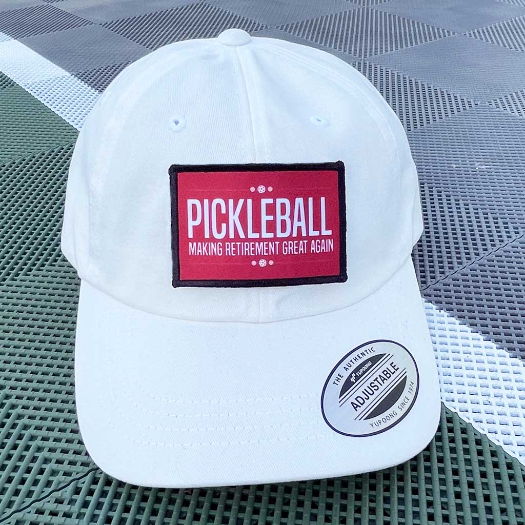 Pickleball - Making Retirement Great Again - Removable Patch - Pull Patch - Removable Patches For Authentic Flexfit and Snapback Hats