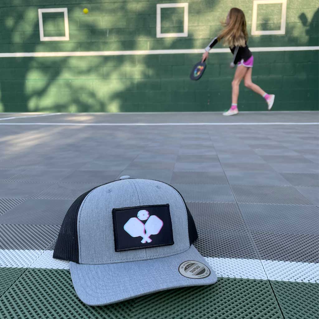 Pickleball - Racquets - 3D - Removable Patch - Pull Patch - Removable Patches For Authentic Flexfit and Snapback Hats