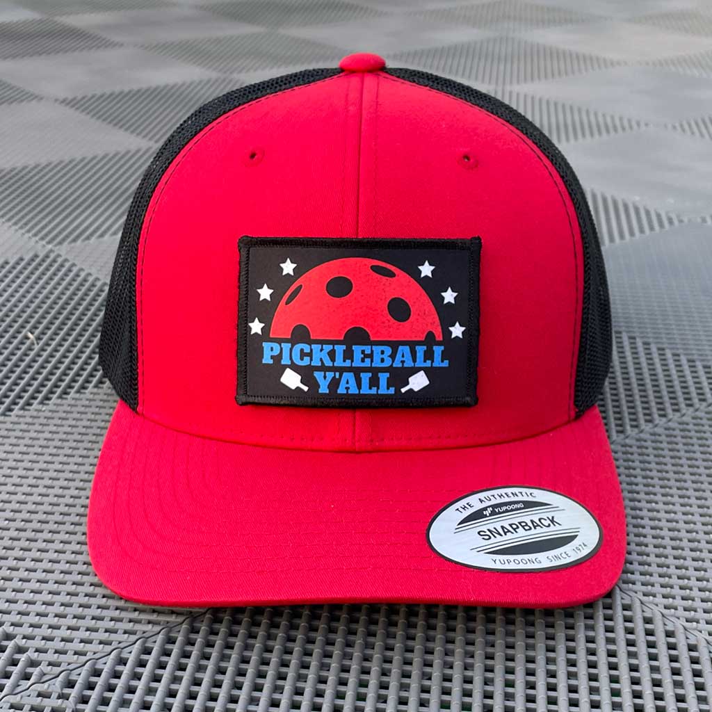 Pickleball Y'all - Removable Patch - Pull Patch - Removable Patches For Authentic Flexfit and Snapback Hats