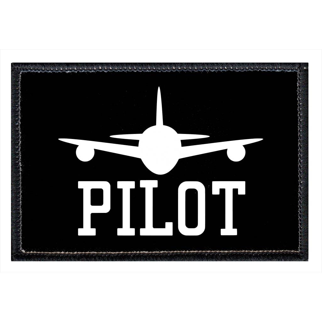 Pilot - Patch - Pull Patch - Removable Patches For Authentic Flexfit and Snapback Hats