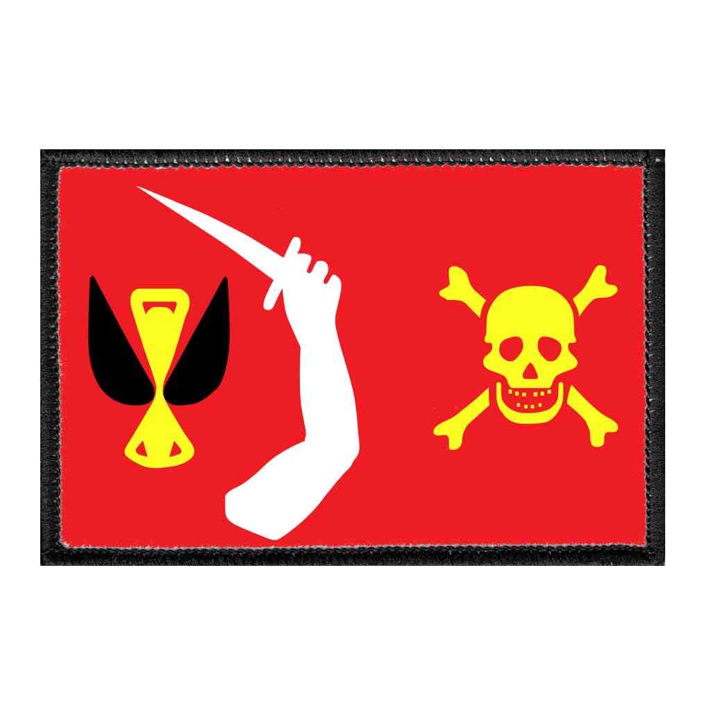 Pirate Christopher Moody Flag - Removable Patch - Pull Patch - Removable Patches That Stick To Your Gear