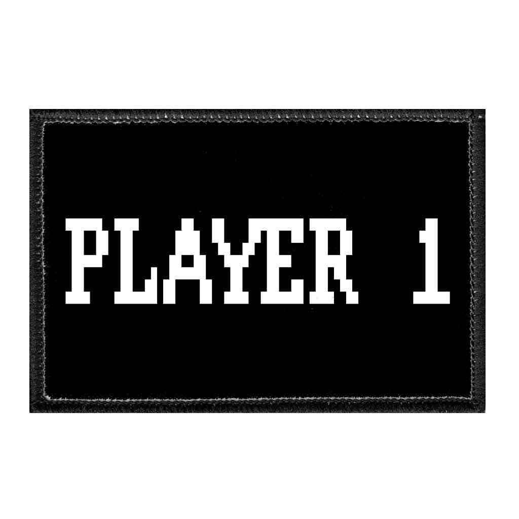 Player 1 - Removable Patch - Pull Patch - Removable Patches For Authentic Flexfit and Snapback Hats