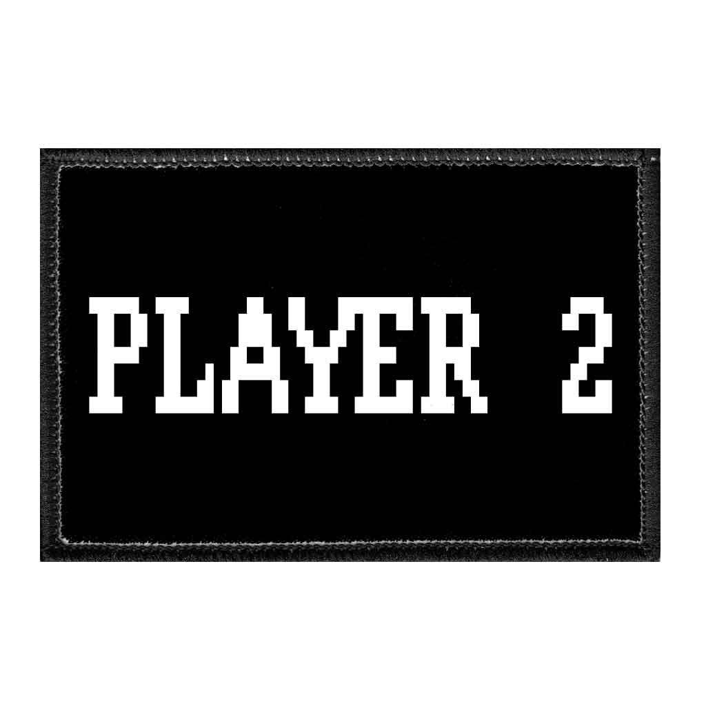Player 2 - Removable Patch - Pull Patch - Removable Patches For Authentic Flexfit and Snapback Hats