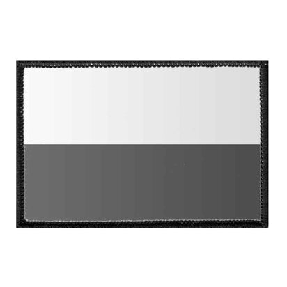 - Patch and - Poland White Black Removable Flag