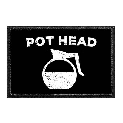 Pot Head - Coffee - Removable Patch - Pull Patch - Removable Patches For Authentic Flexfit and Snapback Hats