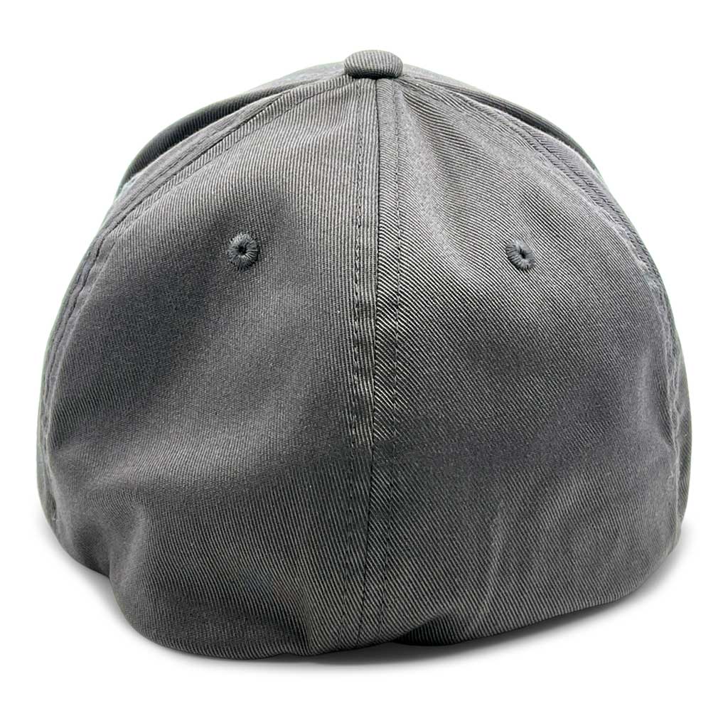 Premium Curved Visor Pull Patch - Hat By Flexfit Grey
