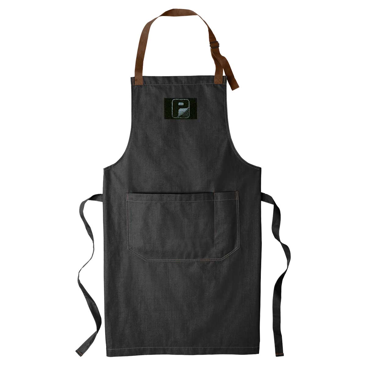 Pull Patch Craftsman Style Full Length BBQ & Baking Apron - Dark Midnight - Pull Patch - Removable Patches That Stick To Your Gear