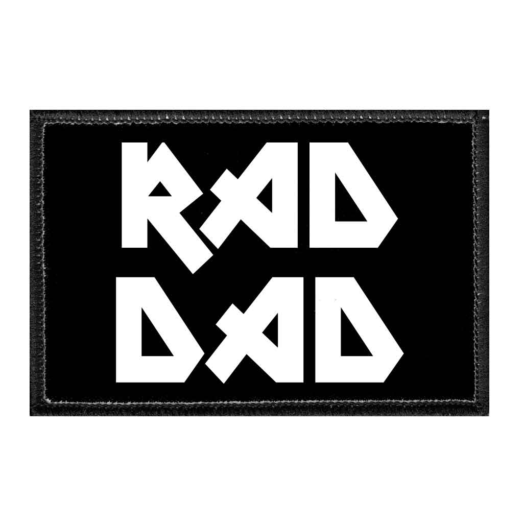 Rad Dad - Removable Patch - Pull Patch - Removable Patches That Stick To Your Gear