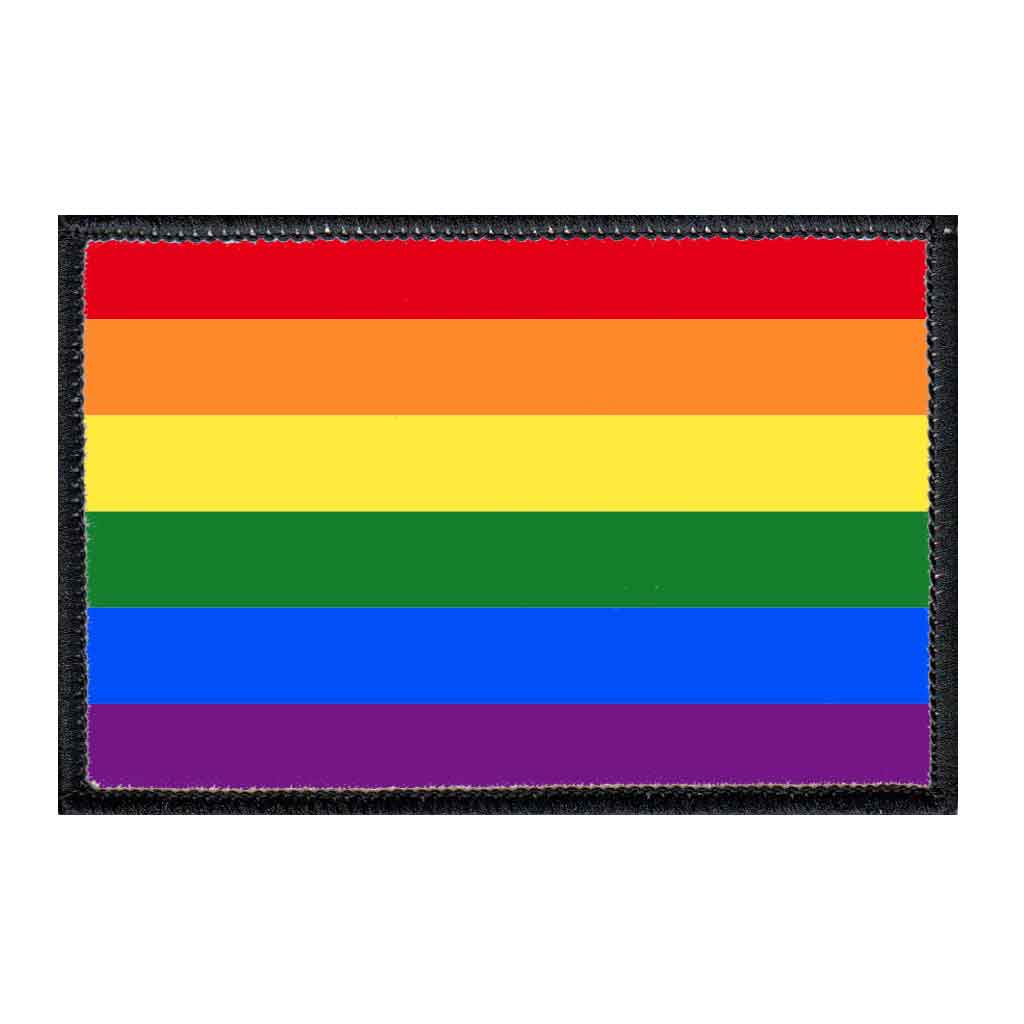 Rainbow Flag - Color - Removable Patch - Pull Patch - Removable Patches For Authentic Flexfit and Snapback Hats