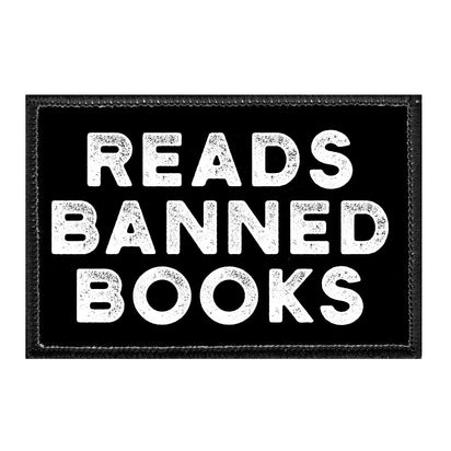 Reads Banned Books - Removable Patch - Pull Patch - Removable Patches For Authentic Flexfit and Snapback Hats
