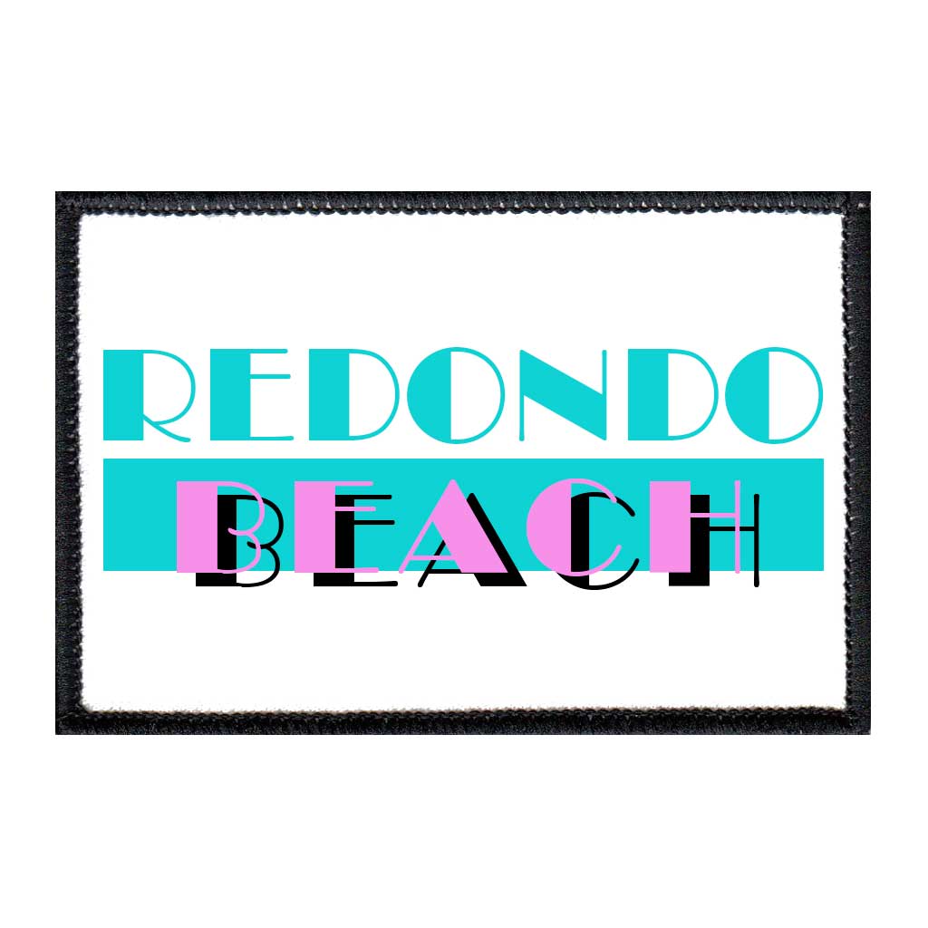 Redondo Beach - Miami Vice - Removable Patch - Pull Patch - Removable Patches For Authentic Flexfit and Snapback Hats