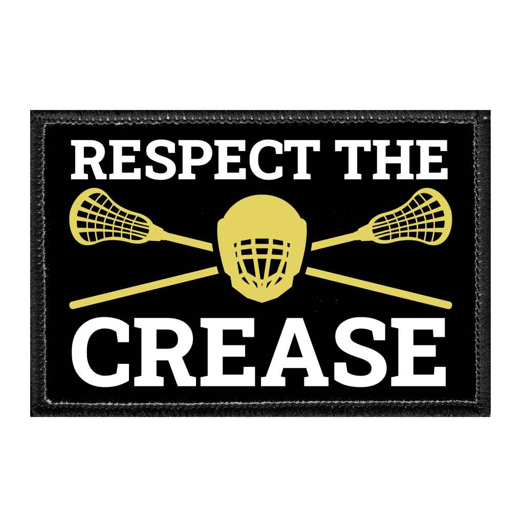 Respect The Crease - Removable Patch - Pull Patch - Removable Patches That Stick To Your Gear