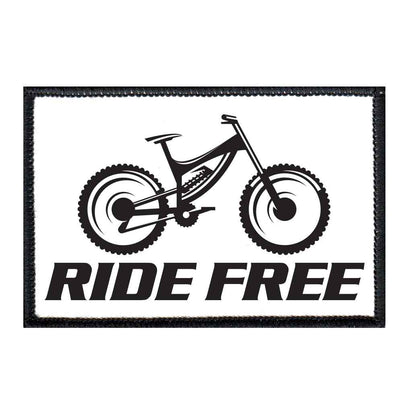 Ride Free - Mountain Bike - Removable Patch - Pull Patch - Removable Patches For Authentic Flexfit and Snapback Hats