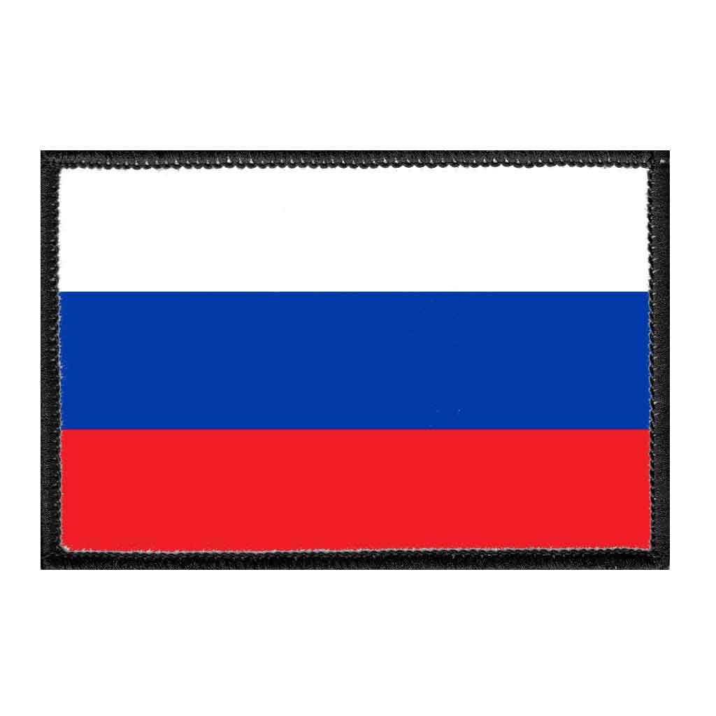 Russia Flag - Color - Removable Patch - Pull Patch - Removable Patches For Authentic Flexfit and Snapback Hats