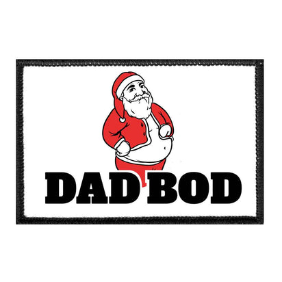 Santa Dad Bod - Removable Patch - Pull Patch - Removable Patches That Stick To Your Gear