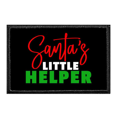 Santa's Little Helper - Removable Patch - Pull Patch - Removable Patches That Stick To Your Gear