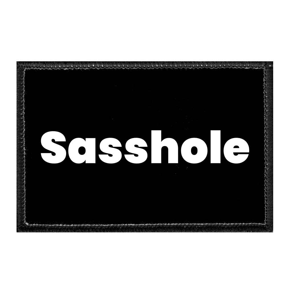 Sasshole - Removable Patch - Pull Patch - Removable Patches For Authentic Flexfit and Snapback Hats