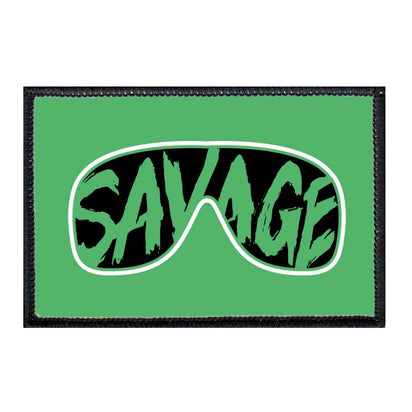 Savage - Patch - Pull Patch - Removable Patches For Authentic Flexfit and Snapback Hats