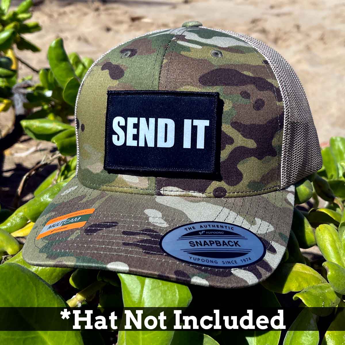 Send It - Removable Patch - Pull Patch - Removable Patches For Authentic Flexfit and Snapback Hats