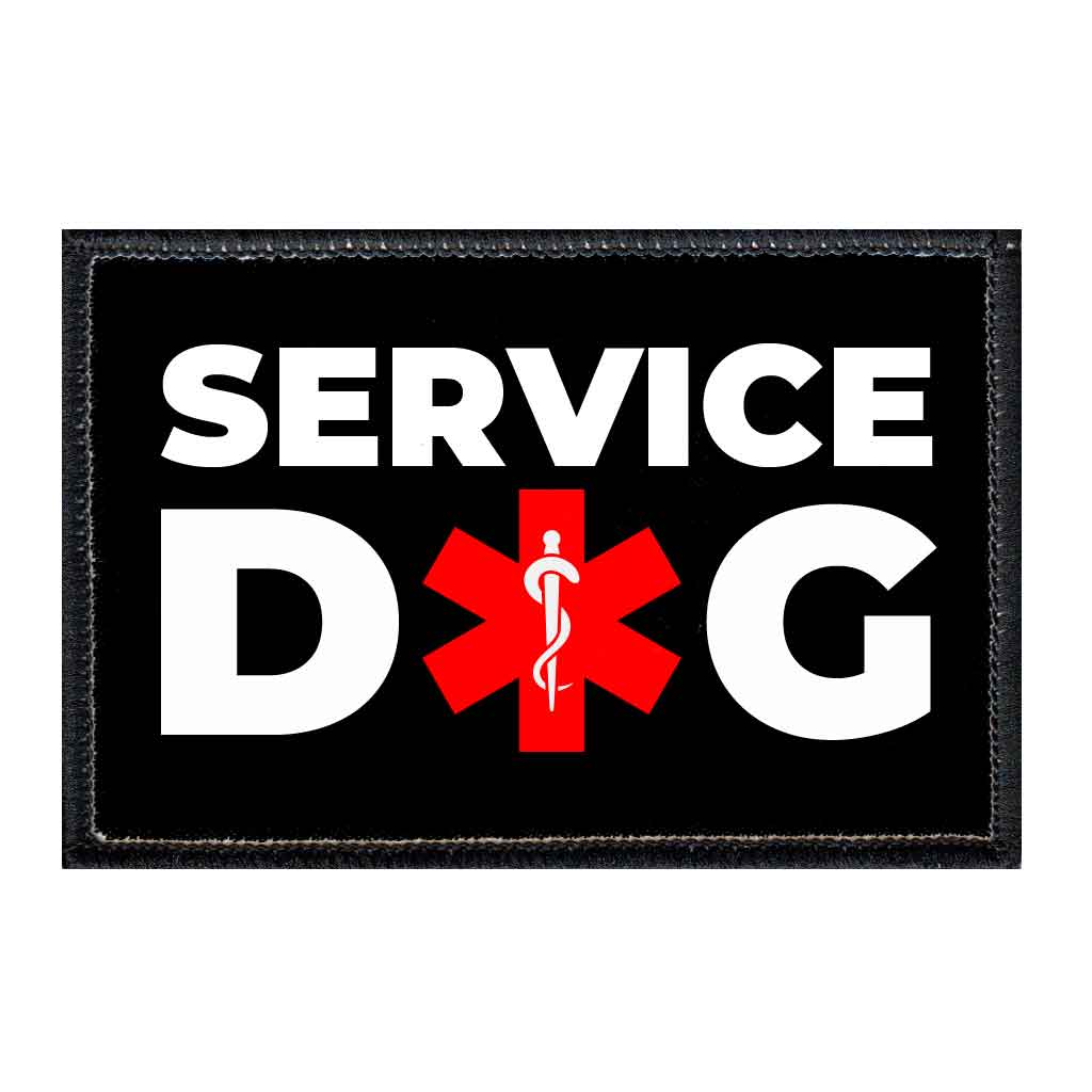 Service Dog - Medical - Removable Patch - Pull Patch - Removable Patches For Authentic Flexfit and Snapback Hats