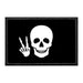 Skull Doing Peace Sign - Removable Patch - Pull Patch - Removable Patches That Stick To Your Gear