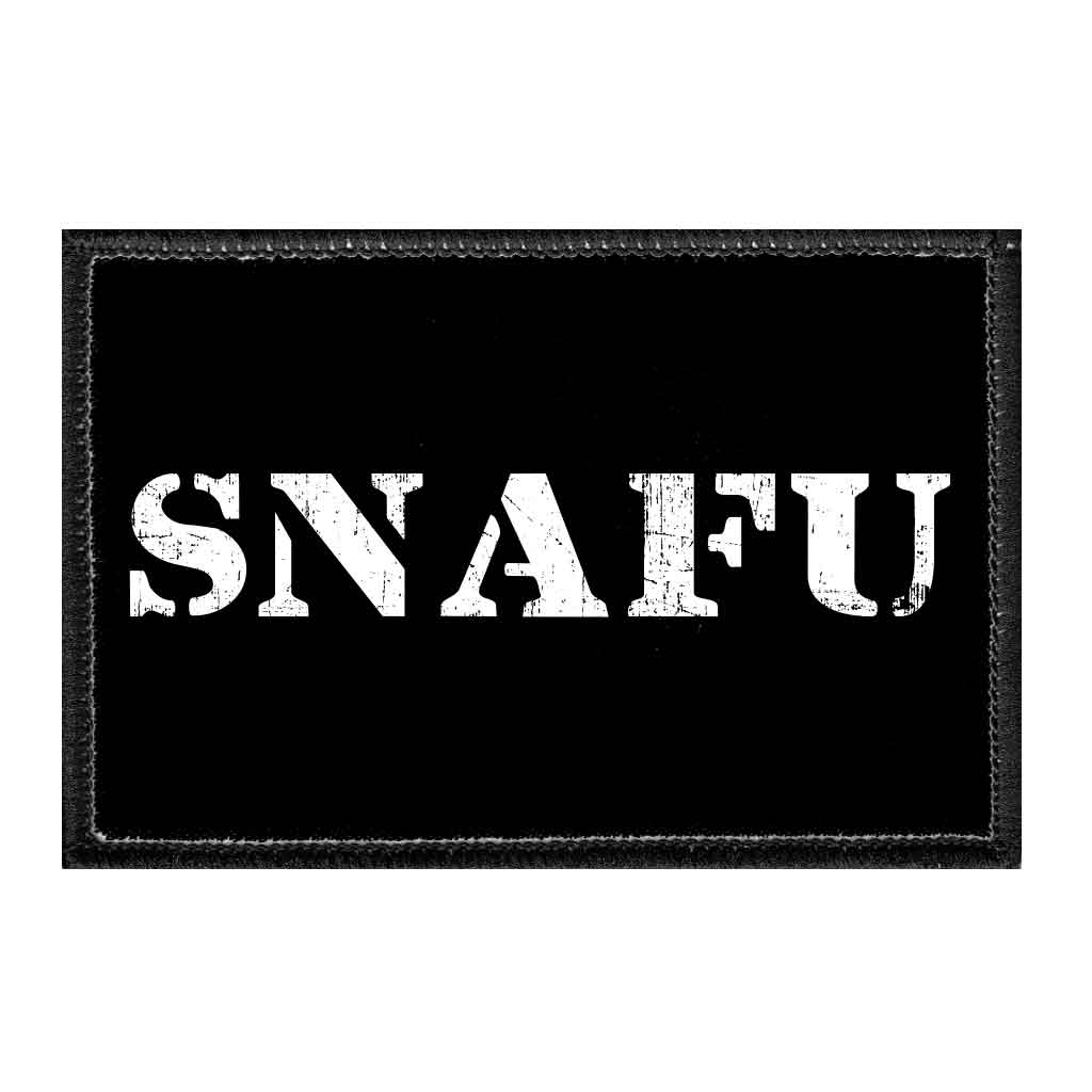 SNAFU - Removable Patch - Pull Patch - Removable Patches For Authentic Flexfit and Snapback Hats