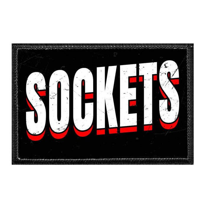 SOCKETS - Removable Patch - Pull Patch - Removable Patches That Stick To Your Gear
