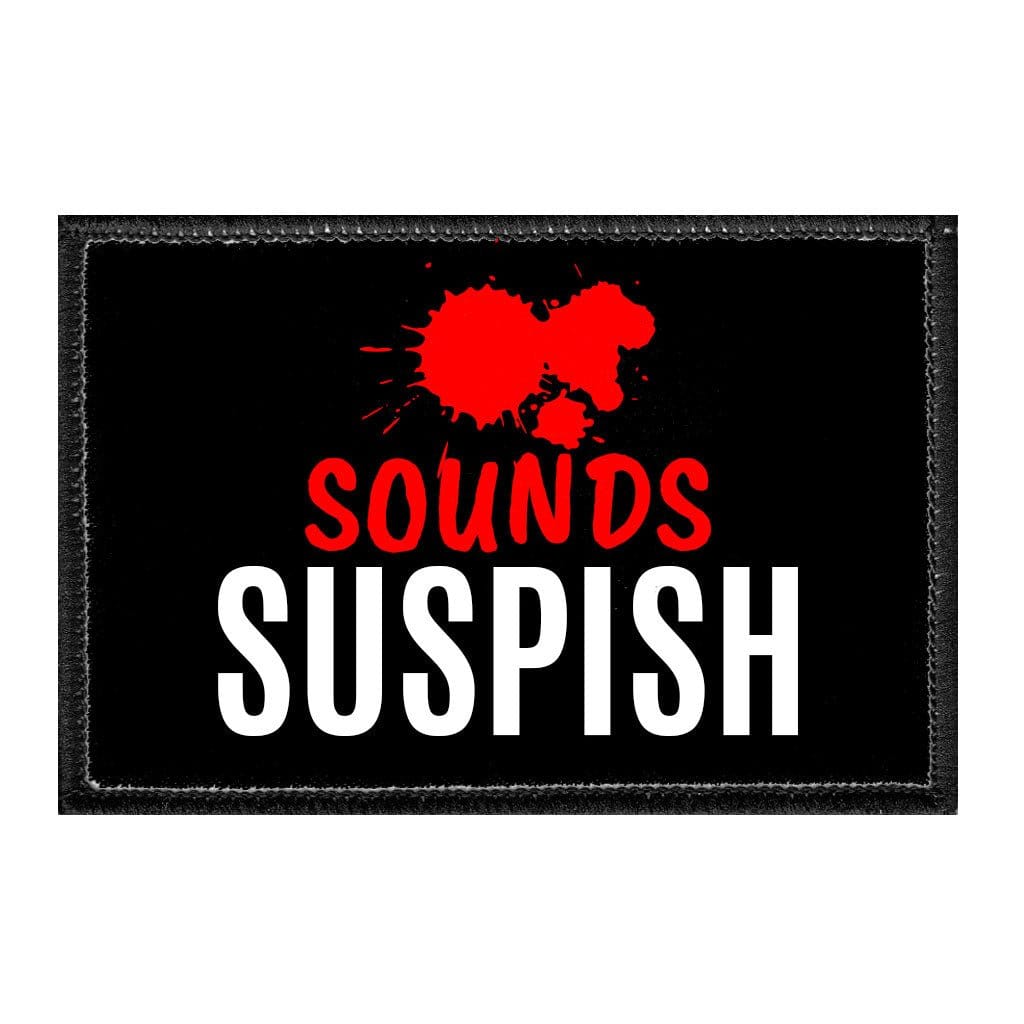 Sounds Suspish - Removable Patch - Pull Patch - Removable Patches For Authentic Flexfit and Snapback Hats