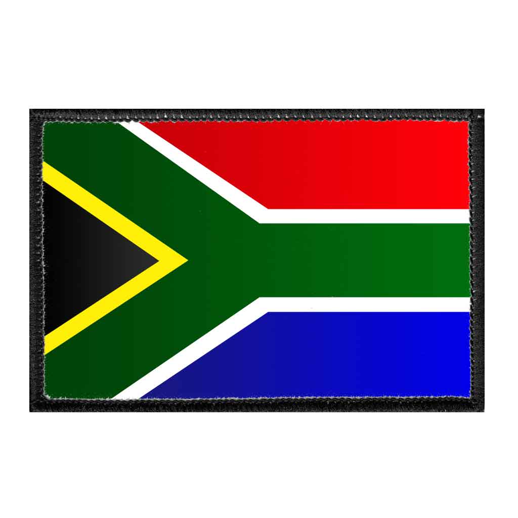 South Africa Flag - Color - Removable Patch - Pull Patch - Removable Patches For Authentic Flexfit and Snapback Hats