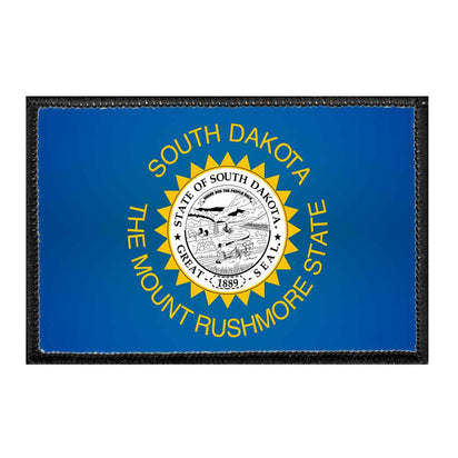 South Dakota State Flag - Color - Removable Patch - Pull Patch - Removable Patches For Authentic Flexfit and Snapback Hats
