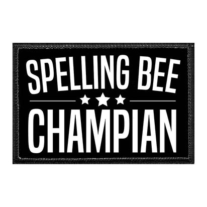Spelling Bee Champian - Removable Patch - Pull Patch - Removable Patches For Authentic Flexfit and Snapback Hats