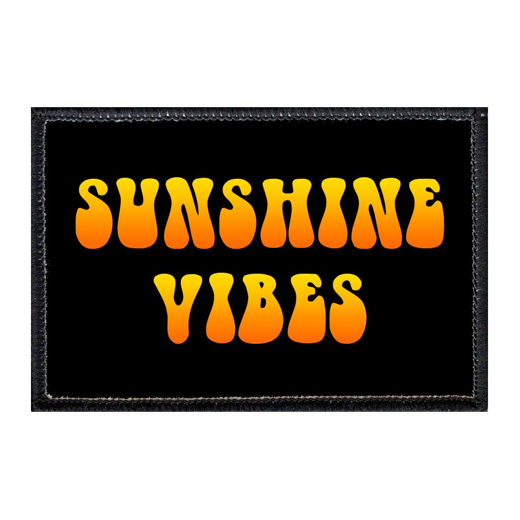Sunshine Vibes - Removable Patch - Pull Patch - Removable Patches For Authentic Flexfit and Snapback Hats