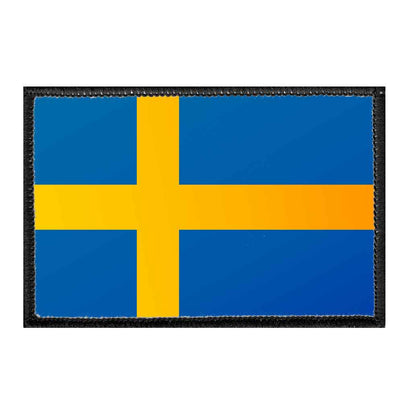 Sweden Flag - Color - Removable Patch - Pull Patch - Removable Patches For Authentic Flexfit and Snapback Hats