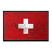 Switzerland Flag - Color - Distressed - Removable Patch - Pull Patch - Removable Patches For Authentic Flexfit and Snapback Hats