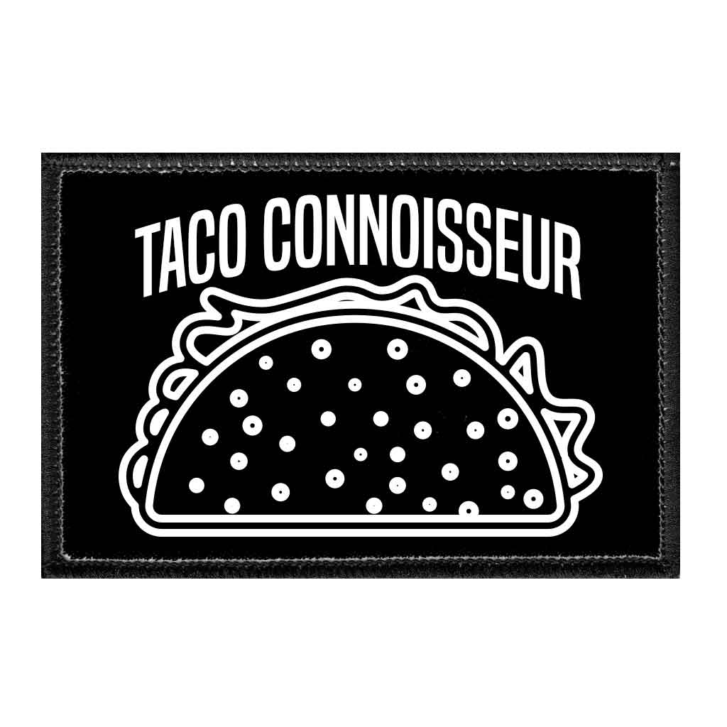 Taco Connoisseur - Removable Patch - Pull Patch - Removable Patches For Authentic Flexfit and Snapback Hats