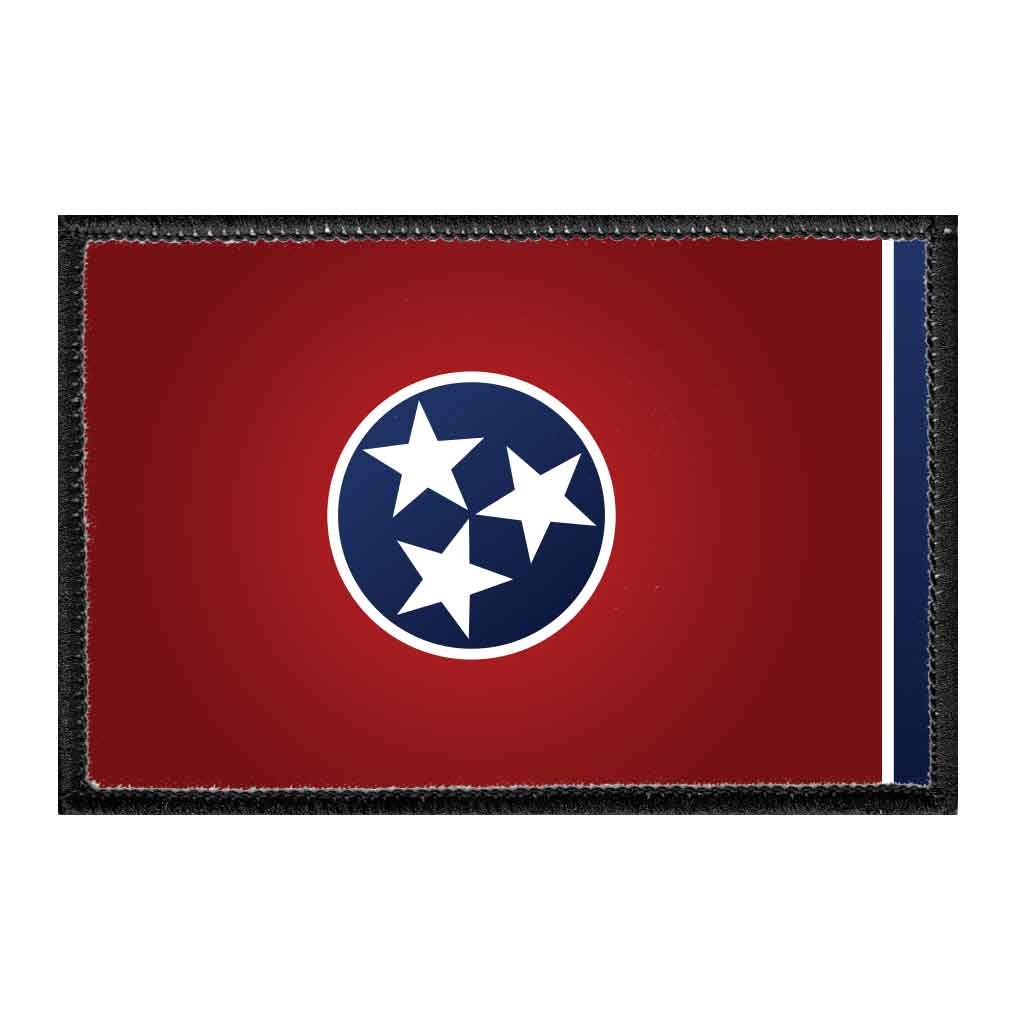 Tennessee State Flag - Color - Removable Patch - Pull Patch - Removable Patches For Authentic Flexfit and Snapback Hats