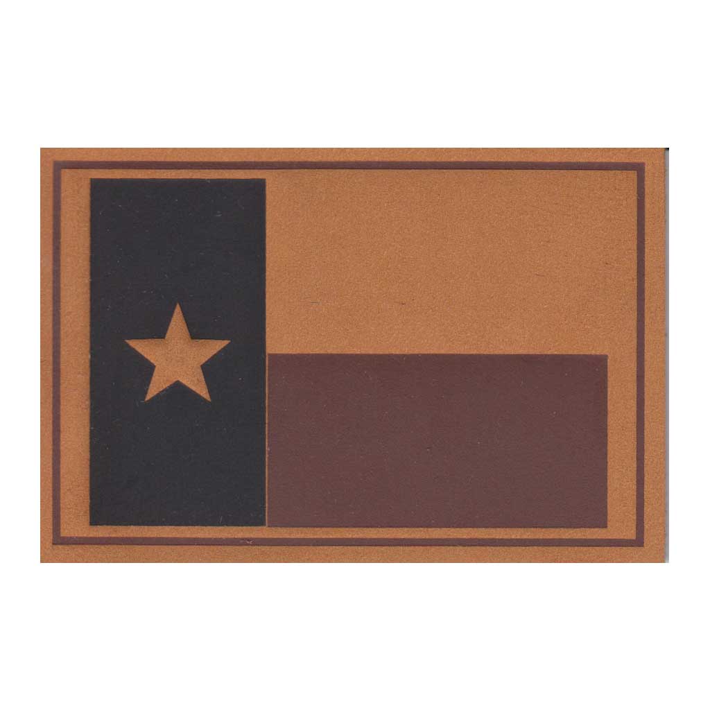 Texas State Flag - Leather - Removable Patch - Pull Patch - Removable Patches For Authentic Flexfit and Snapback Hats