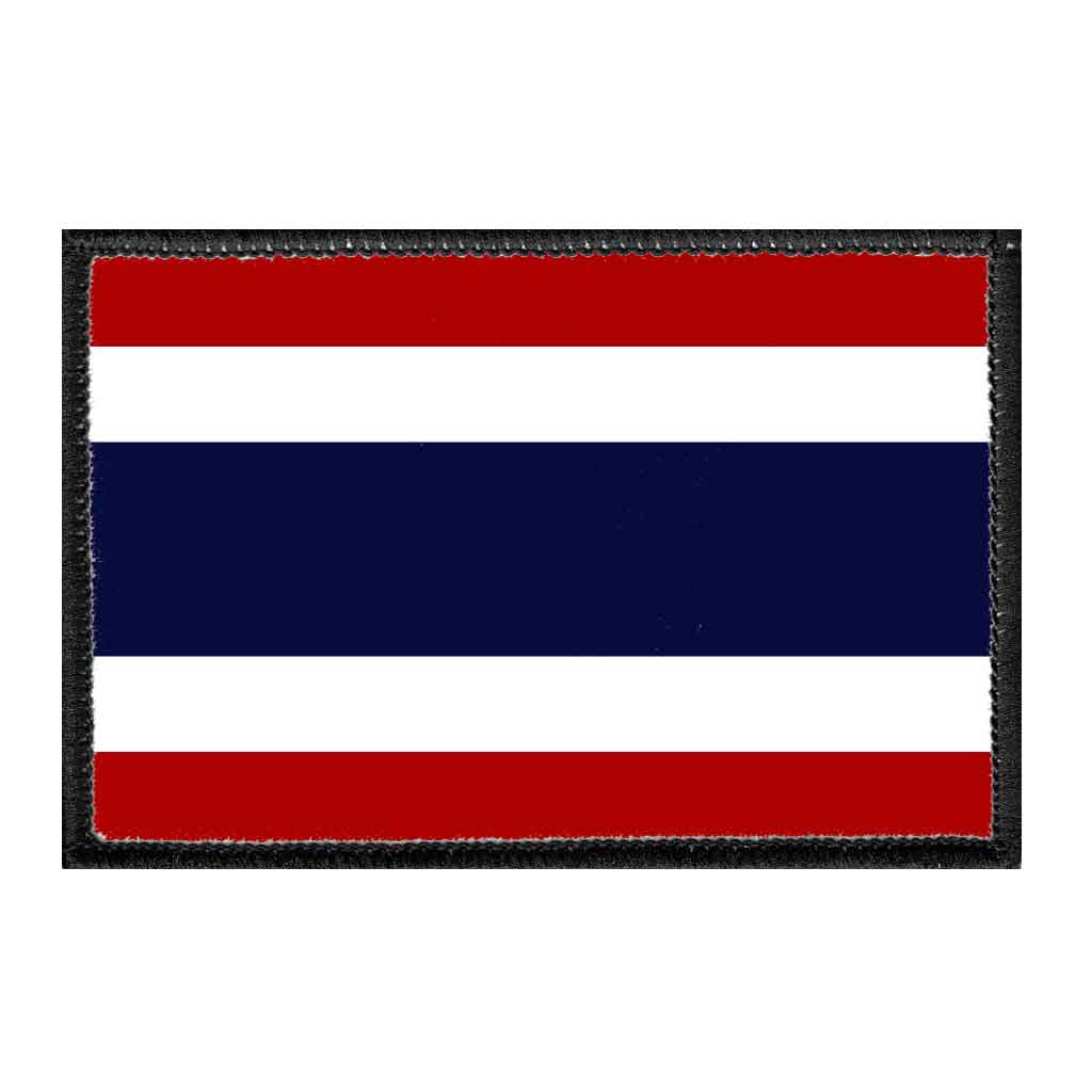 Thailand Flag - Color - Removable Patch - Pull Patch - Removable Patches For Authentic Flexfit and Snapback Hats