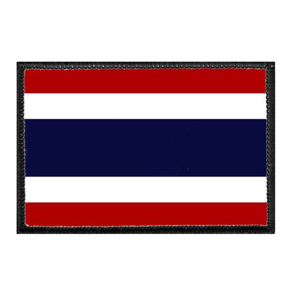 Thailand Flag - Color - Removable Patch - Pull Patch - Removable Patches For Authentic Flexfit and Snapback Hats