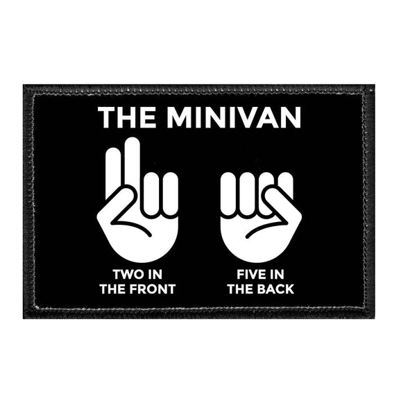 The Minivan - Two In The Front - Five In The Back - Removable Patch - Pull Patch - Removable Patches For Authentic Flexfit and Snapback Hats
