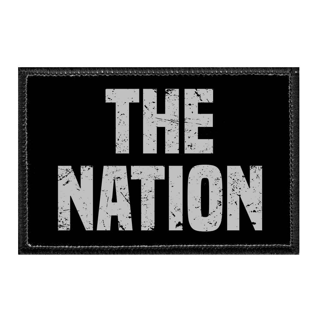 The Nation - Removable Patch - Pull Patch - Removable Patches For Authentic Flexfit and Snapback Hats