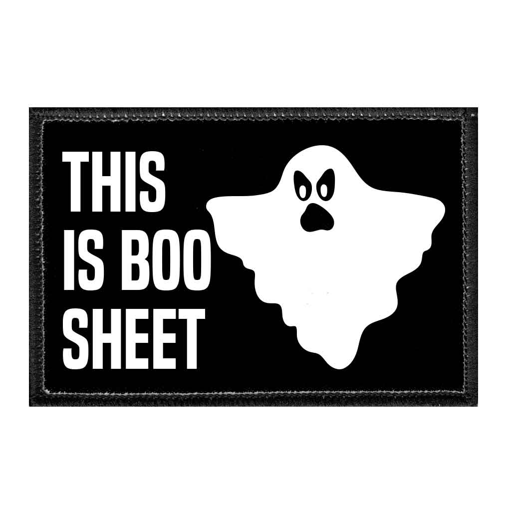 This Is Boo Sheet - Removable Patch - Pull Patch - Removable Patches For Authentic Flexfit and Snapback Hats