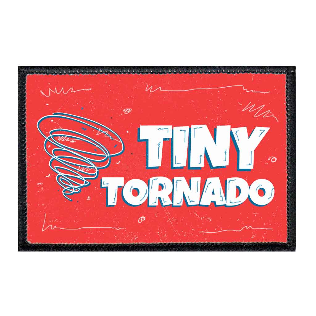 Tiny Tornado - Removable Patch - Pull Patch - Removable Patches For Authentic Flexfit and Snapback Hats