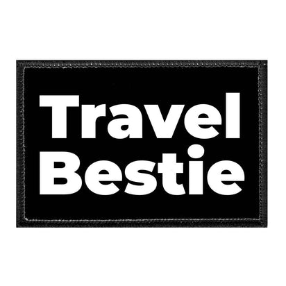 Travel Bestie - Removable Patch - Pull Patch - Removable Patches For Authentic Flexfit and Snapback Hats
