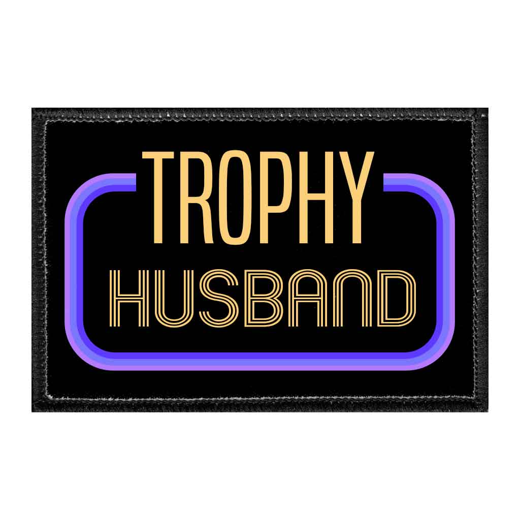 Trophy Husband - Removable Patch - Pull Patch - Removable Patches For Authentic Flexfit and Snapback Hats