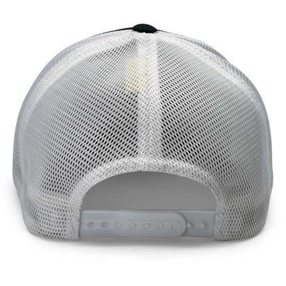 Trucker Curved Bill Flexfit - - Snapback White + and - Charcoal 2-Tone