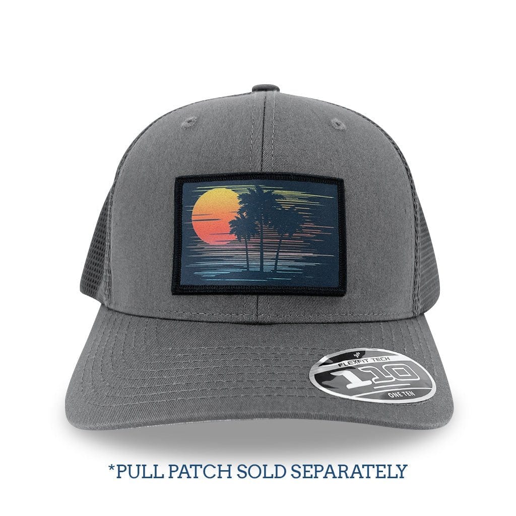 Pull Patch Curved Bill Snapback Trucker Hat | Tactical Cap | 2x3 in Loop  Surface to Attach Morale Patches