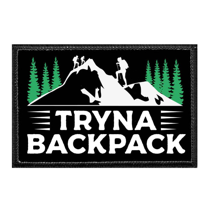 Tryna Backpack - Removable Patch - Pull Patch - Removable Patches That Stick To Your Gear